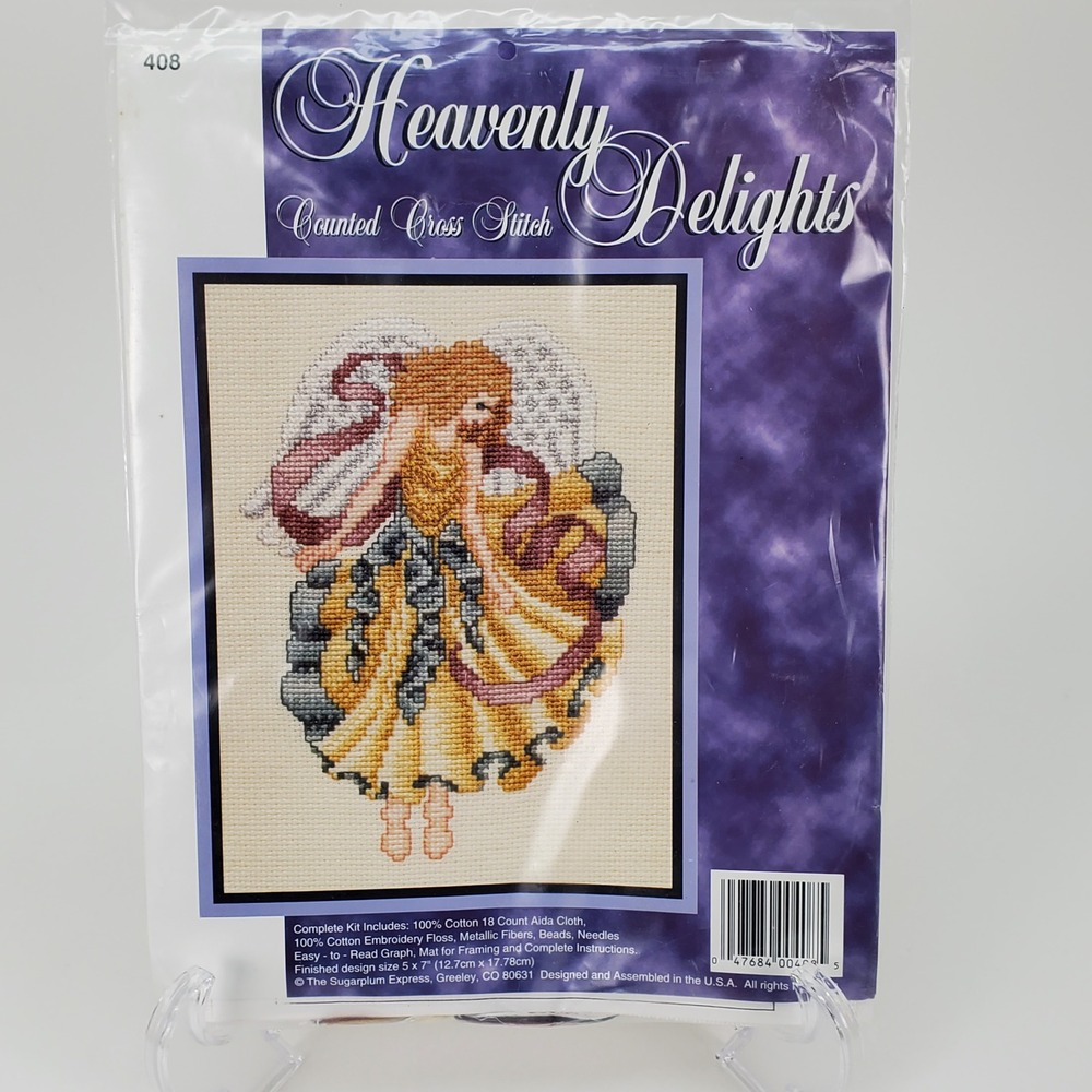The Sugarplum Express Heavenly Delights Angel Counted Cross Stitch Kit 408 NEW